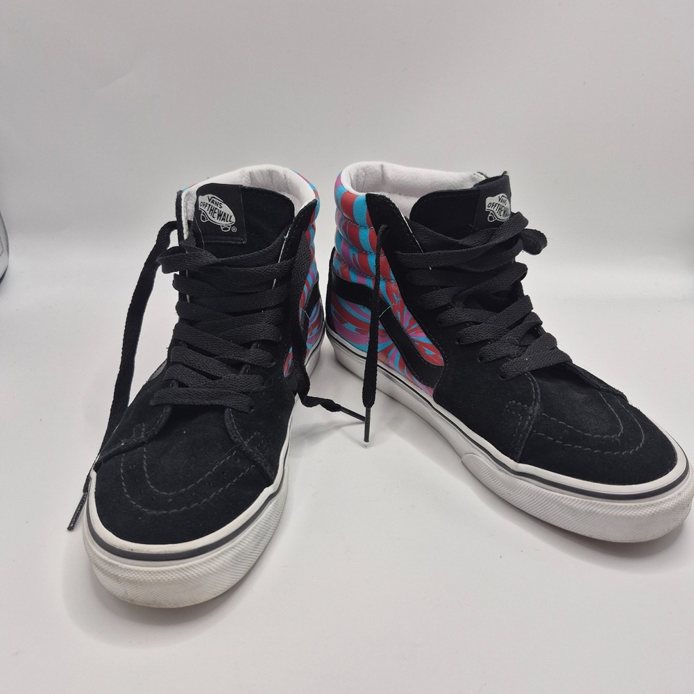 Vans Sk8-Hi VN0A32QG4UB Unisex Sneaker M5.5/W7 Black Retro Mart Skateboard Shoes